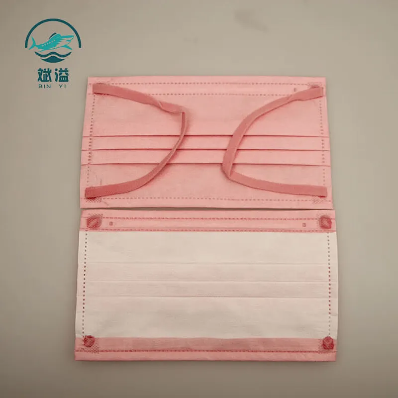 Multi-color spunlace disposable mask (non-medical)