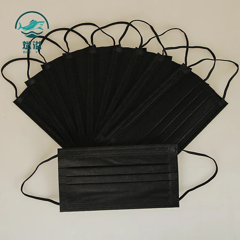 Black Color Disposable Protective Mask (non-medical)