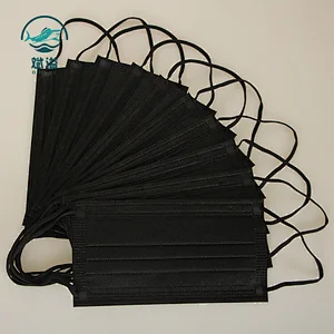 Black Color Disposable Protective Mask (non-medical)