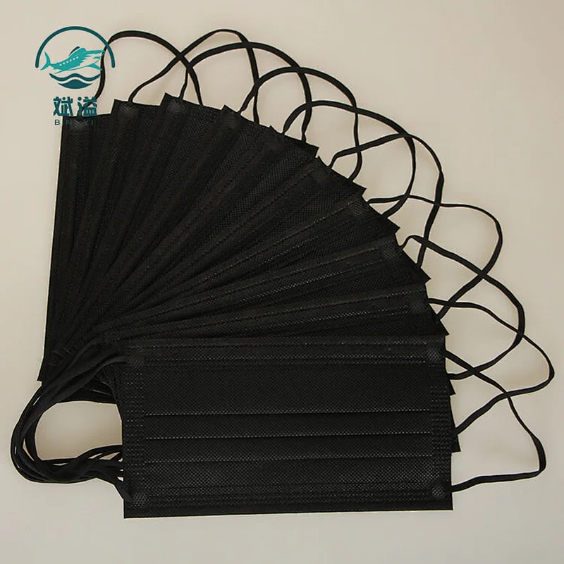 Black Color Disposable Protective Mask (non-medical)
