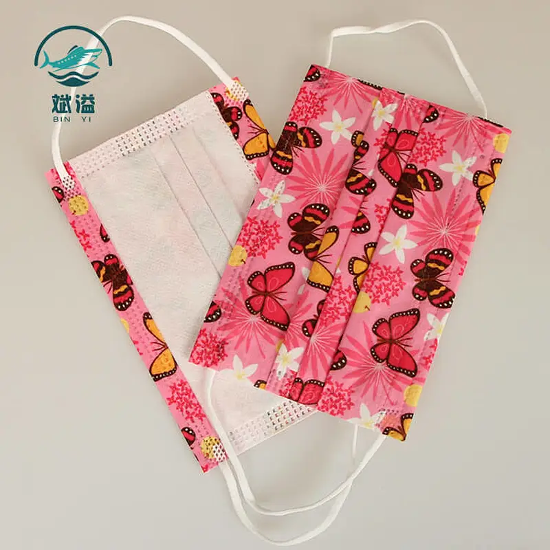 Print disposable protective mask for kids