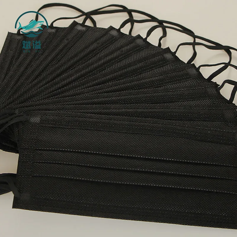 Black Color Disposable Protective Mask (non-medical)