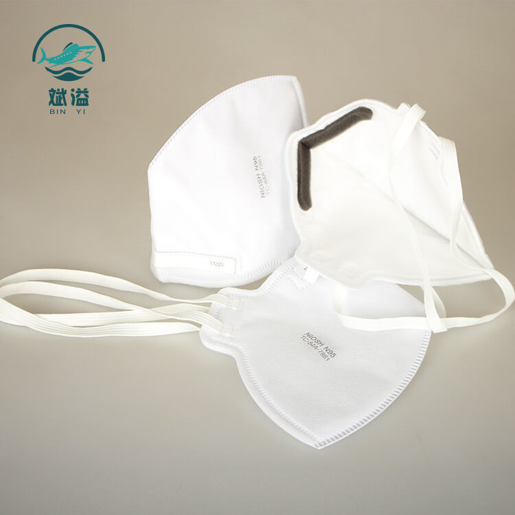 Foldable Niosh N95 particulate respirator protective mask