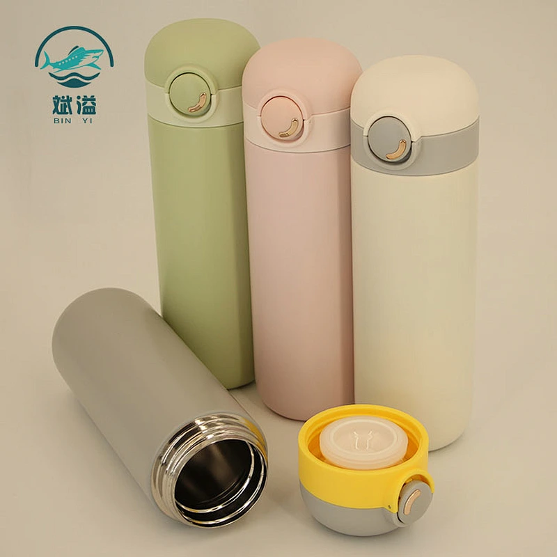 Vacuum Thermos Bottle with bounce cover