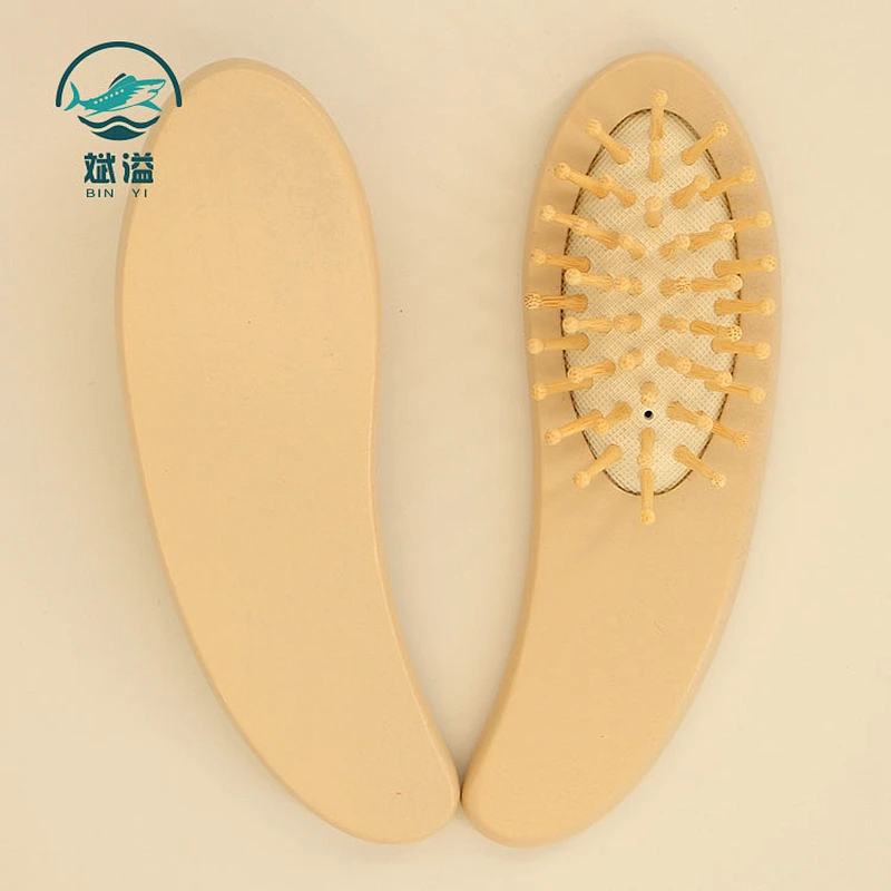 Eco-friendly wooden bamboo paddle hairbrush