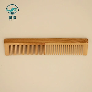 Natural bamboo hair comb