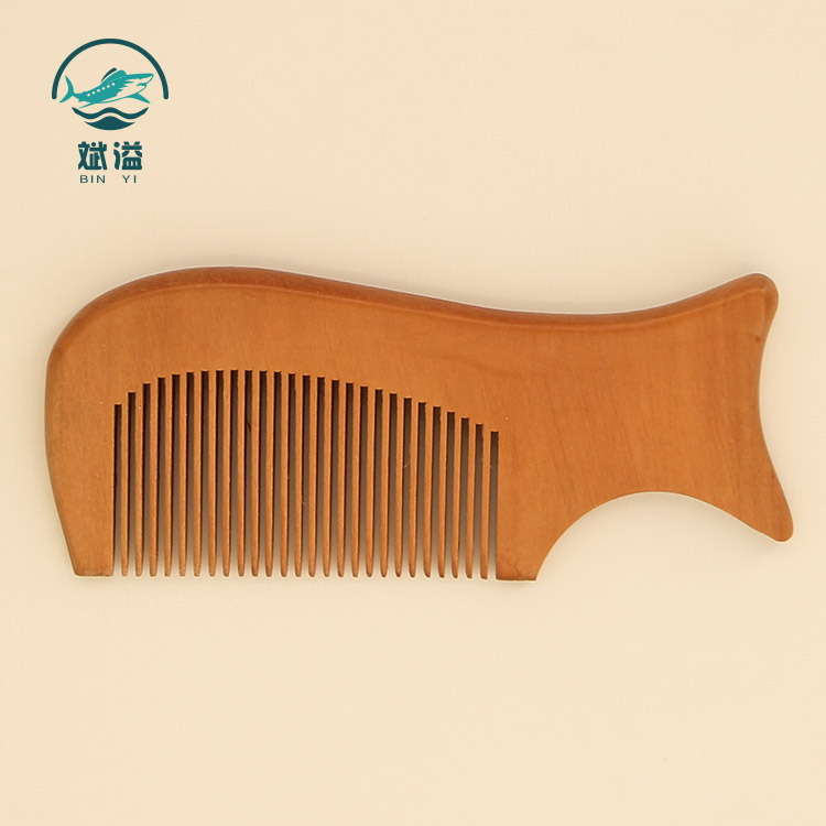 Wooden hair comb