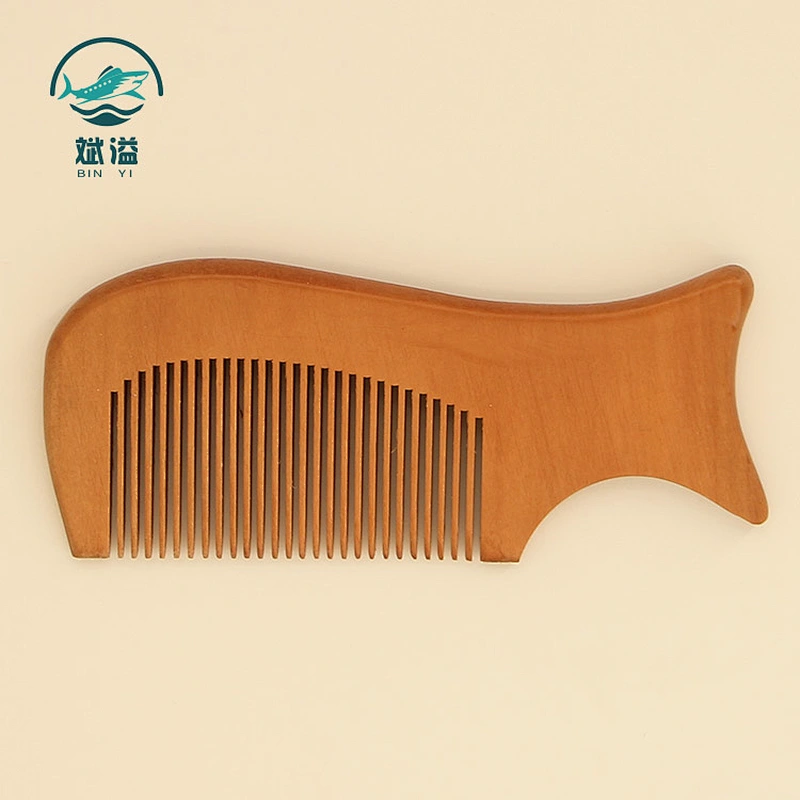 Wooden hair comb