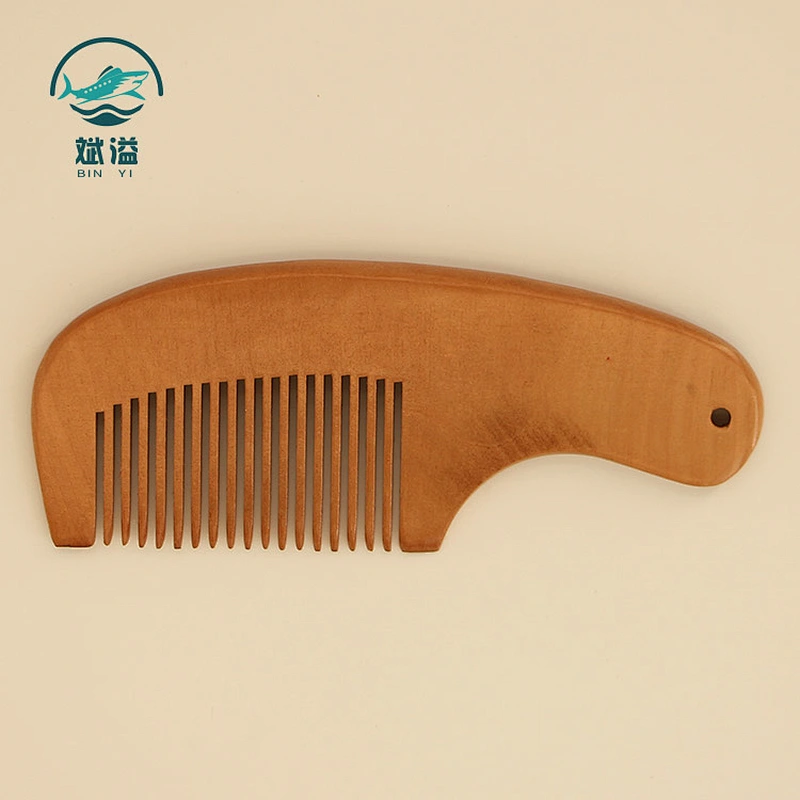 Wooden hair comb