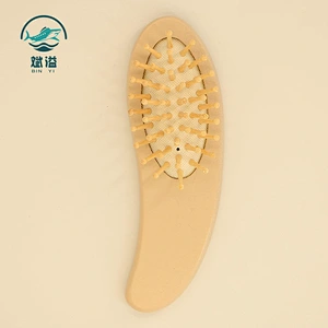 Eco-friendly wooden bamboo paddle hairbrush