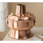 How is the hot pot boiler spinning?