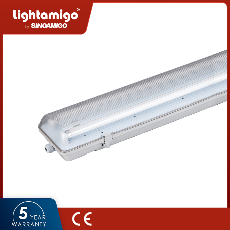 SW08 IP65 Waterproof Lamp, T8/G13 Sinoamigo Weatherproof LED Fitting Tri-proof Batten Damp Proof Lighting Fixture LED T8 Tube Aquarium Light Fixture Outdoor Damp Proof Fixture