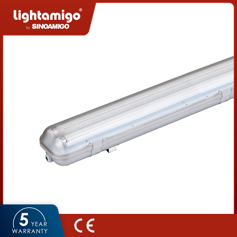 SW09 IP65 Waterproof Luminaire, T8/G13 Sinoamigo Waterproof Fixture, LED Tri-Proof Lighting, Vapor Tight Light, LED Water Proof Fixture Weather Proof Fixture Damp Proof Outdoor Lighting Fixture