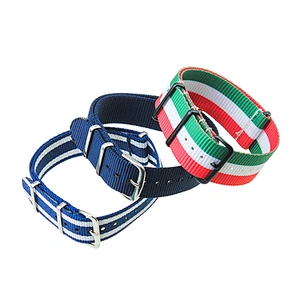 High-End Canvas Custom logo Watch Strap With Pattern