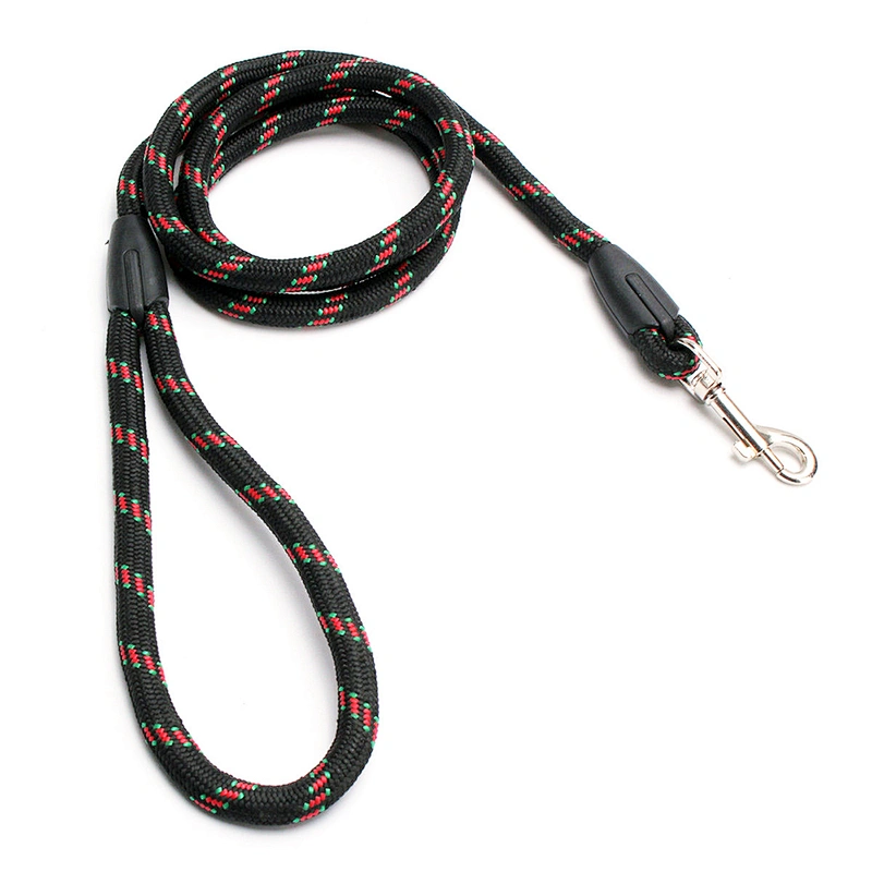 Custom Nylon Large Gold, Reflective Strong Round Rope Hands Free Pet Dog Leash