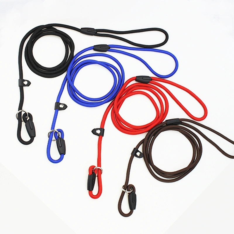 Factory Made Nylon dog leash,High Quality Wholesale Custom Cheap  drag pet leash ,Fashion P chain leash