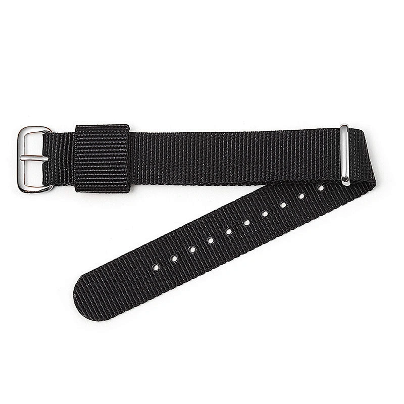 Hot Selling Custom LOGO 20Mm  Field Loop Striped  Ballistic Nylon Watch Strap//