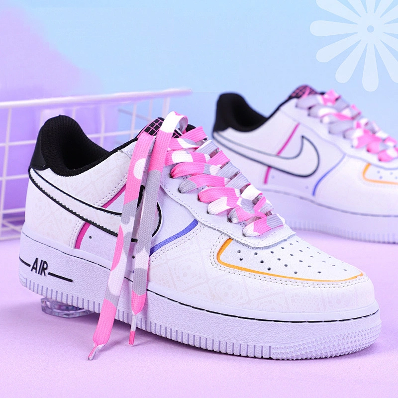 Most Powerful Colorful Leisure Reflective Polyester Sneaker Flat Shoelace//