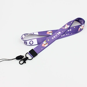 Multi Color Keychain Holder Safety Straps Lanyard Logo Custom Nylon Lanyards