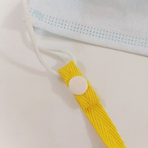Popular Ins 24 colors, Plastic Buttons 10mm/15mm/20mm Anti-lost  Cotton M ask Lanyard/