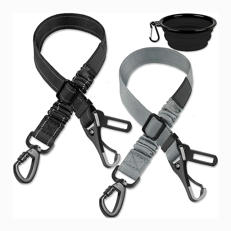 Well Designed Adjustable Nylon Woven  Customized Logo Pet Car Safety Dog Seat Belt