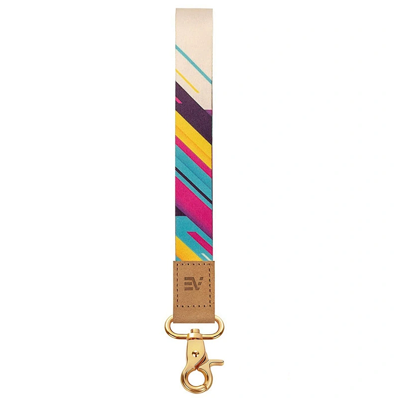 High Quality Professional Factory Supply Colorful Customized Printed Anti Lost Wristlet Keychain Lanyard