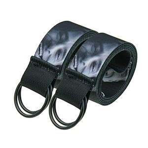 2020 custom printed polyester belt with D ring buckle