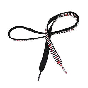High Quality Colorful Custom Polyester rainbow printed shoelaces