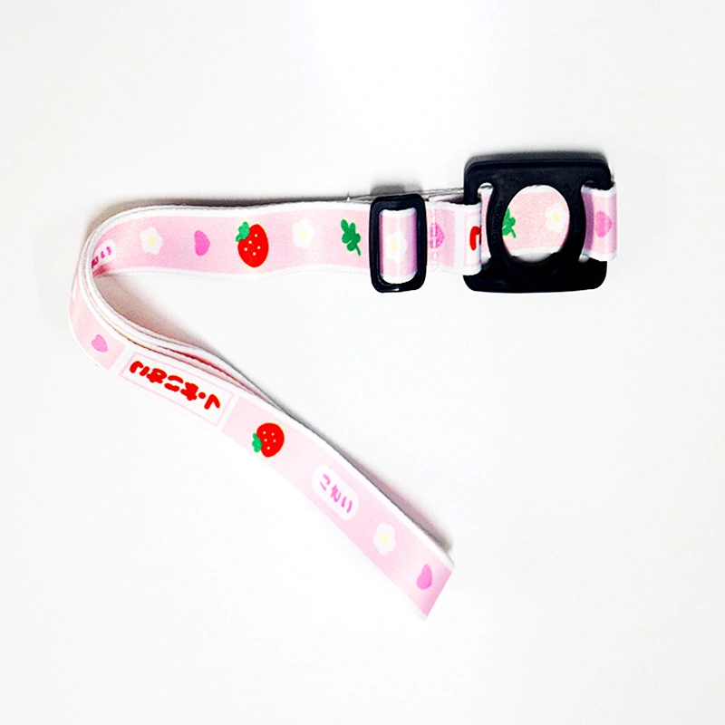 Customized ECO-friendly Lanyards Nylon Straps Pink Polyester Lanyard