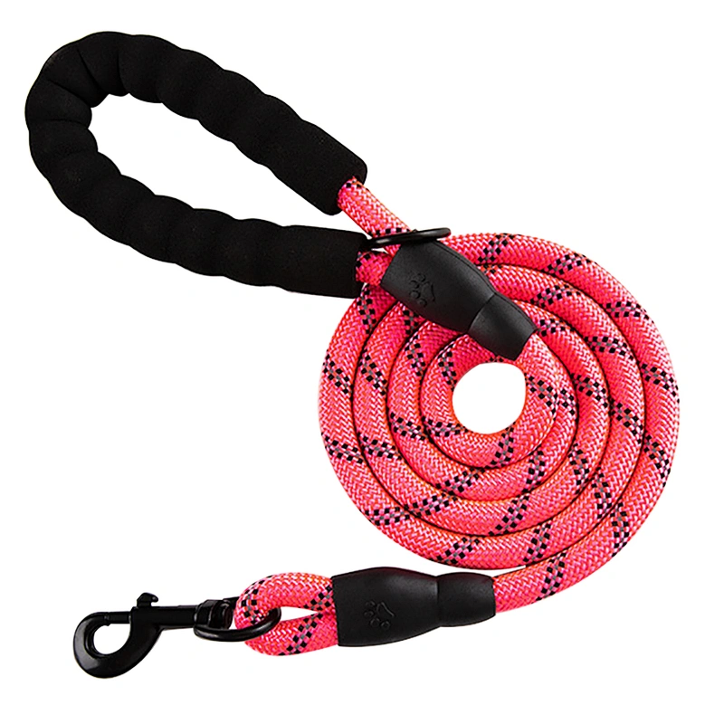 American Hot Selling wholesale quality cross border hot style dog lead rope nylon reflective round rope pet lead rope