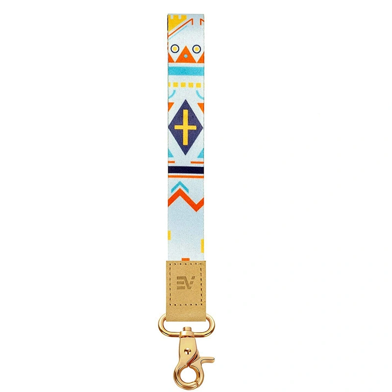 High Quality Professional Factory Supply Colorful Customized Printed Anti Lost Wristlet Keychain Lanyard