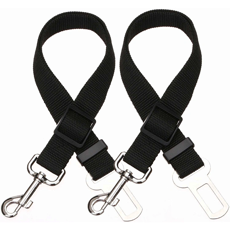 Dog Safety Vest Adjustable Pet Harnesses Double Breathable Mesh Fabric with Car Vehicle Connector Strap Dog Car Seat Belt