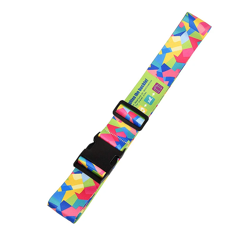 Adjustable Nylon Belts 0.5cm Wide Colorful Password Lock with Handle Sublimation luggage strap