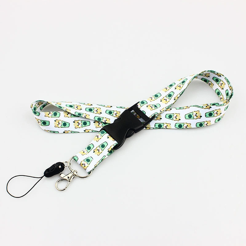 Multi Color Keychain Holder Safety Straps Lanyard Logo Custom Nylon Lanyards