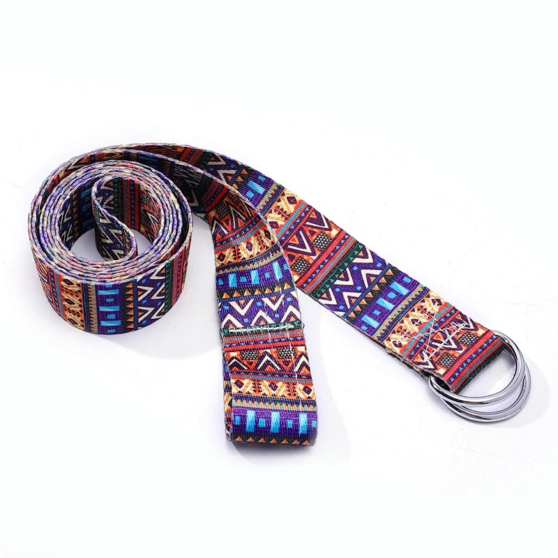 Eco Friendly Organic Cotton Polyester Yoga Mat Carrying Strap Yoga Strap