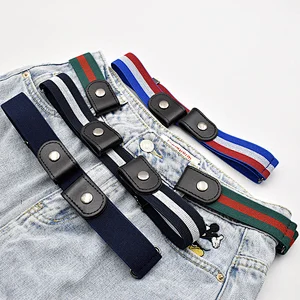 Hot Selling Clothing Accessories Lazy Belt Invisible Buckle-Free Elastic Waist Belts//