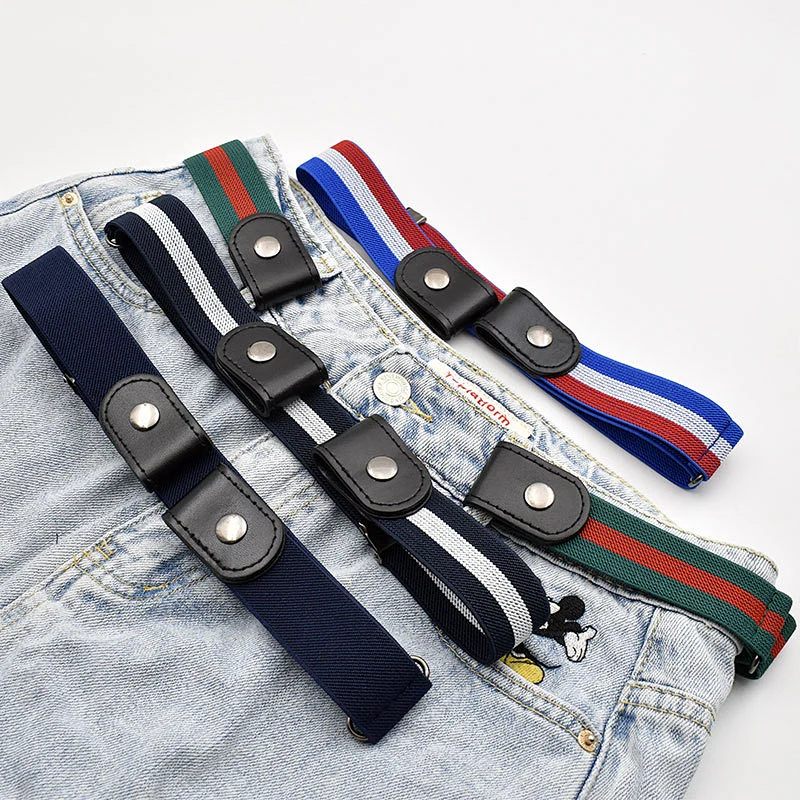 Hot Selling Clothing Accessories Lazy Belt Invisible Buckle-Free Elastic Waist Belts//