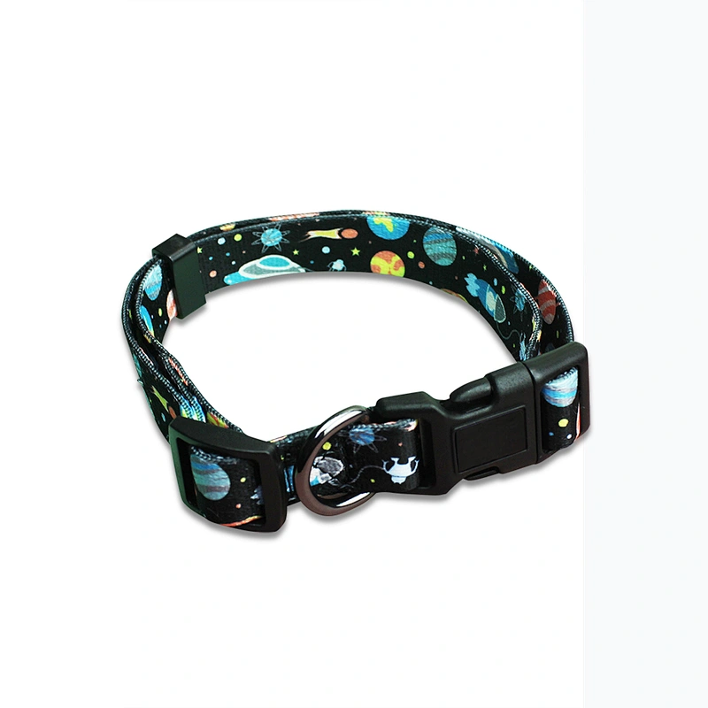 Hot Selling Colorful New Design Heat Transfer Printing 100% Polyester Dog Collar
