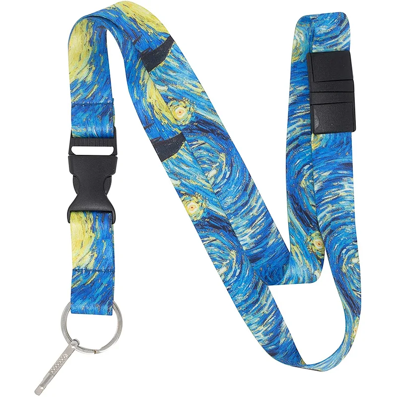 New Arrival Customization Sublimation Printed Neck Strap Polyester Lanyard