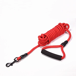 Cheap Factory Price 50 Ft Running Extender Nylon Dog Leash with Soft Handle
