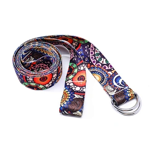 Eco Friendly Organic Cotton Polyester Yoga Mat Carrying Strap Yoga Strap