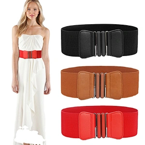 Fashion Waist Decor Lady Stretch Girdle Carved Dress Belt Casual Lady Cummerband Waistband