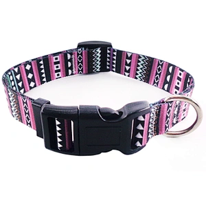 New Design Frenchie Soft Flower ID Reflective Nylon Dog Collar for Dogs COLLARS Pet Collar Accept Customized Logo ODM Service