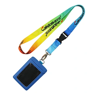 Custom Printed Environment friendly Metal Band Cord Detachable Fancy Silkscreen Digital  Mini Adjustable Pom Polyester Lanyard//