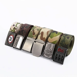 New Hunting Tool Tactical Belt Adjustable Custom Logo Police Forces Nylon Belt for Man