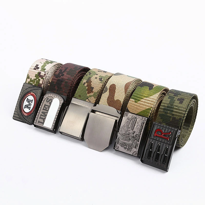New Hunting Tool Tactical Belt Adjustable Custom Logo Police Forces Nylon Belt for Man