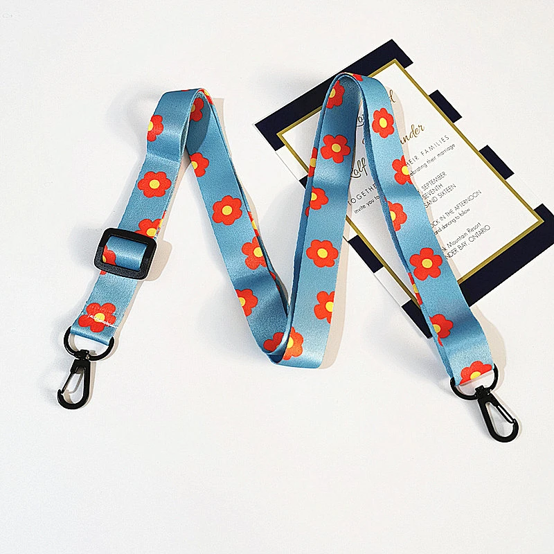 Personalized Funny Single Woven Mini Kids Keys Plastic Snap Hook Reel Sublimation Printed Custom Logo Blank Wrist Strap Lanyards