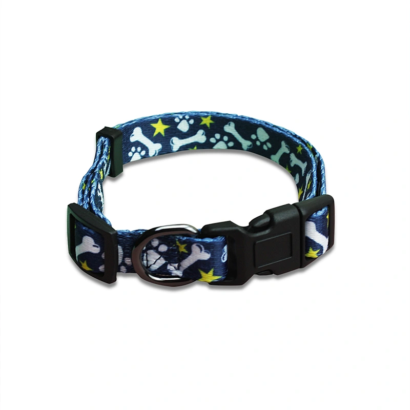 Hot Selling Colorful New Design Heat Transfer Printing 100% Polyester Dog Collar