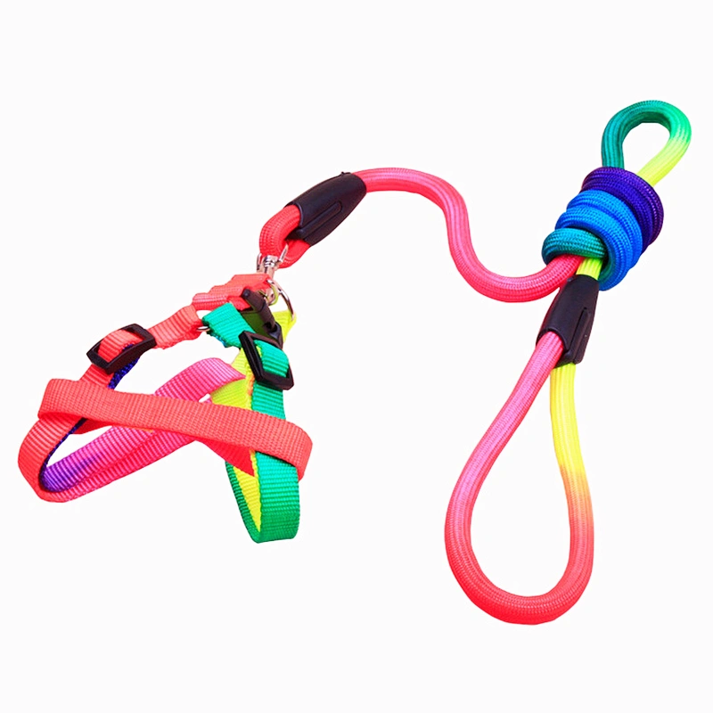 Popular Pretty Durable Length Adjustable, Comfortable Fit Suitable for Small Pet Dog's Chest Straps Leash Chain