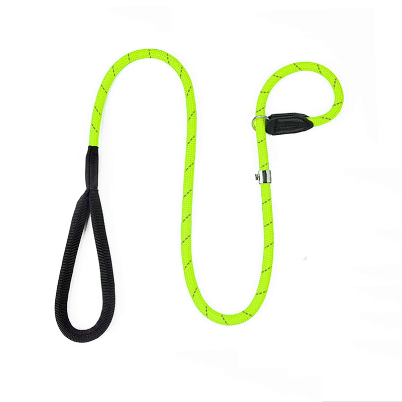 China Factory Supplied Top Quality Comfortable Swimming Cloth Fabric Padded Handle 4 FT Rope Dog Leash
